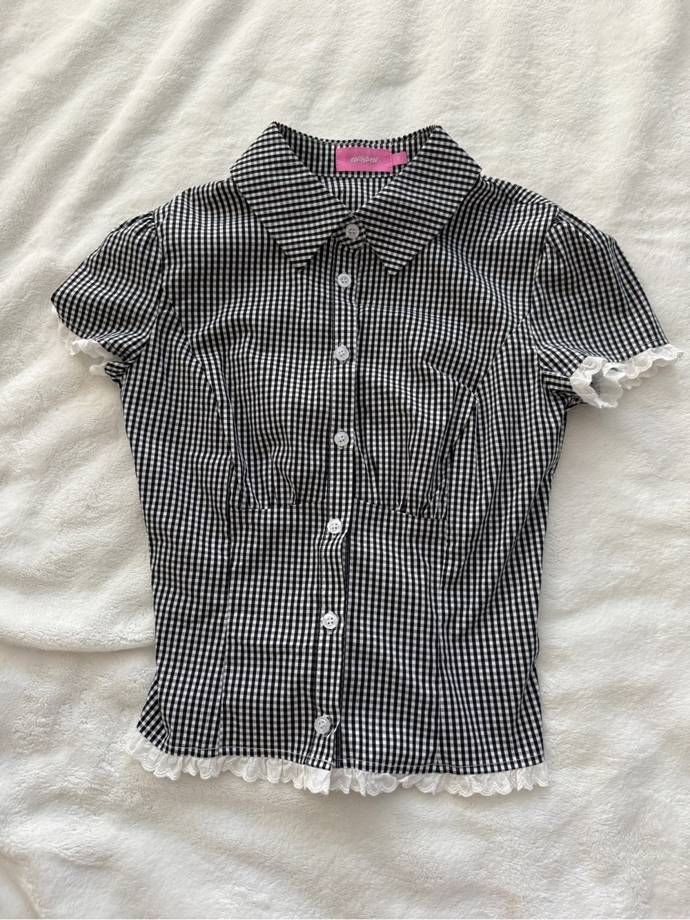 Edikted Women Paige Gingham XS never worn